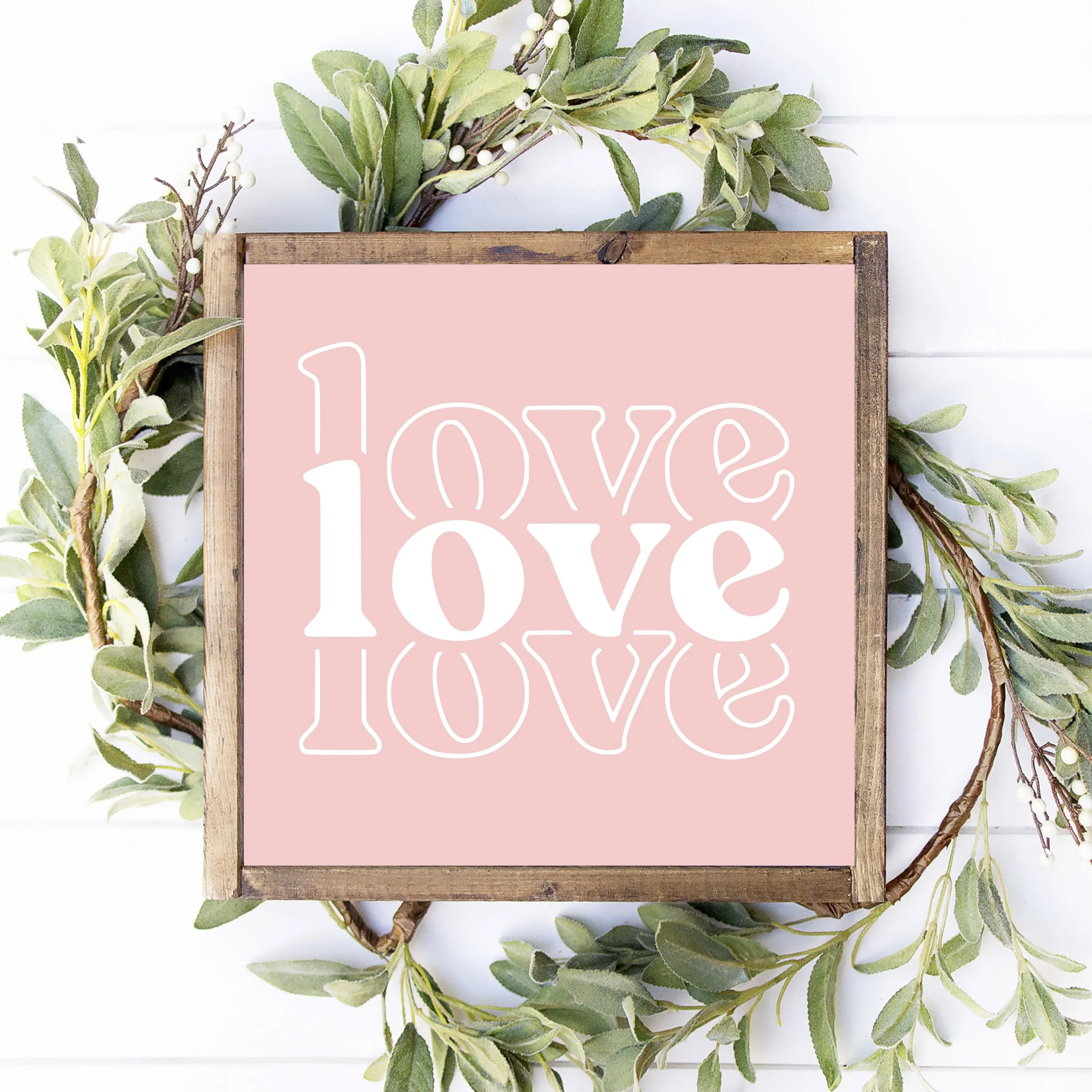 12x12+love+love+love+framed+